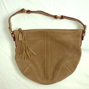 Coach Suede Hand Bag